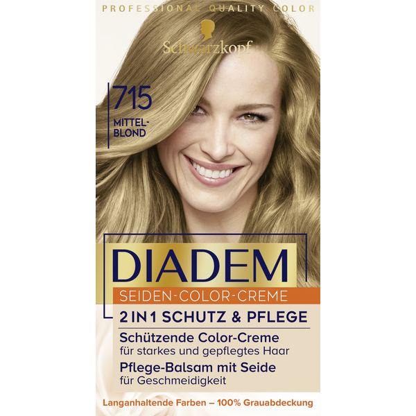 Poly Diadem Seidencolor Creme Nr 716 Mittelbraun Schwarzkopf Diadem Seiden-Color-Creme 715 Mittelblond online kaufen