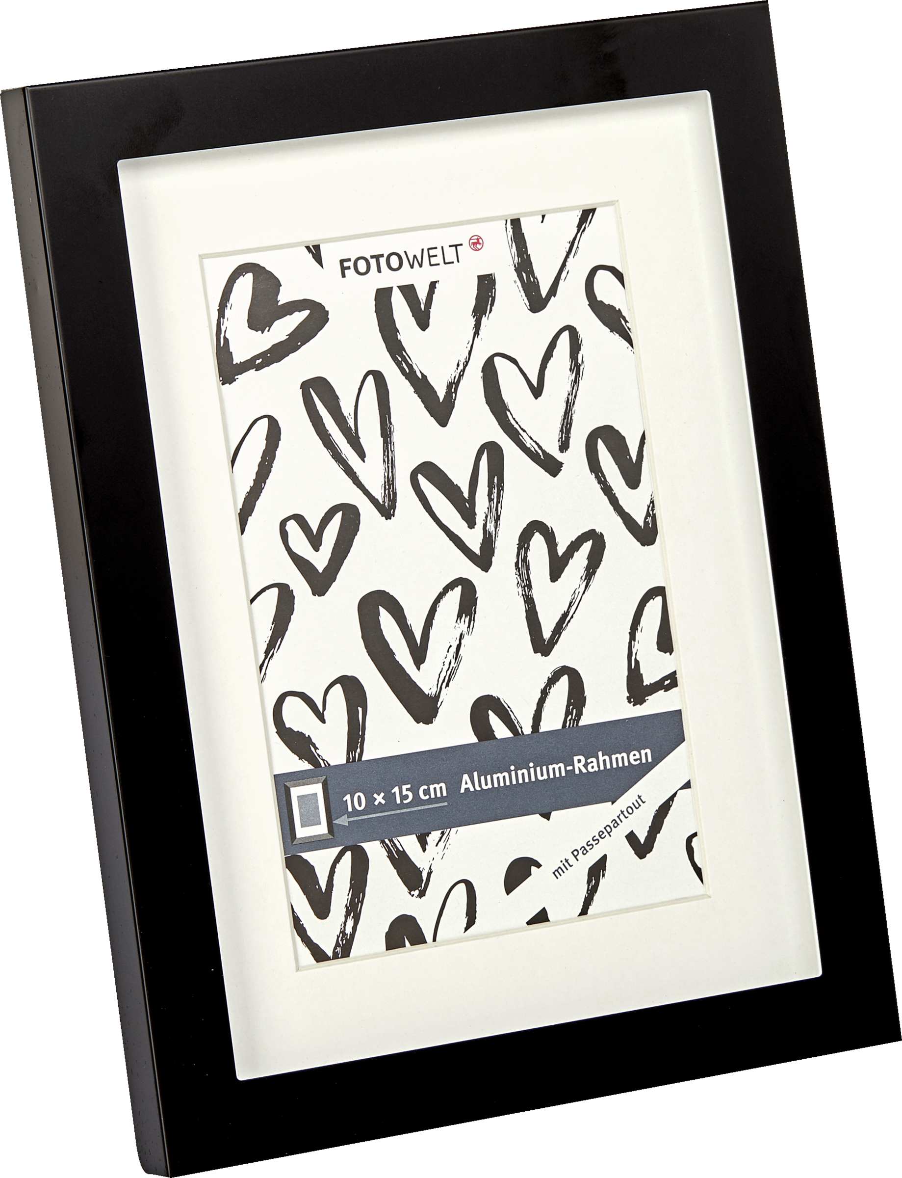 Fotowelt Bilderrahmen Aluminium 10x15 cm schwarz rossmann.de