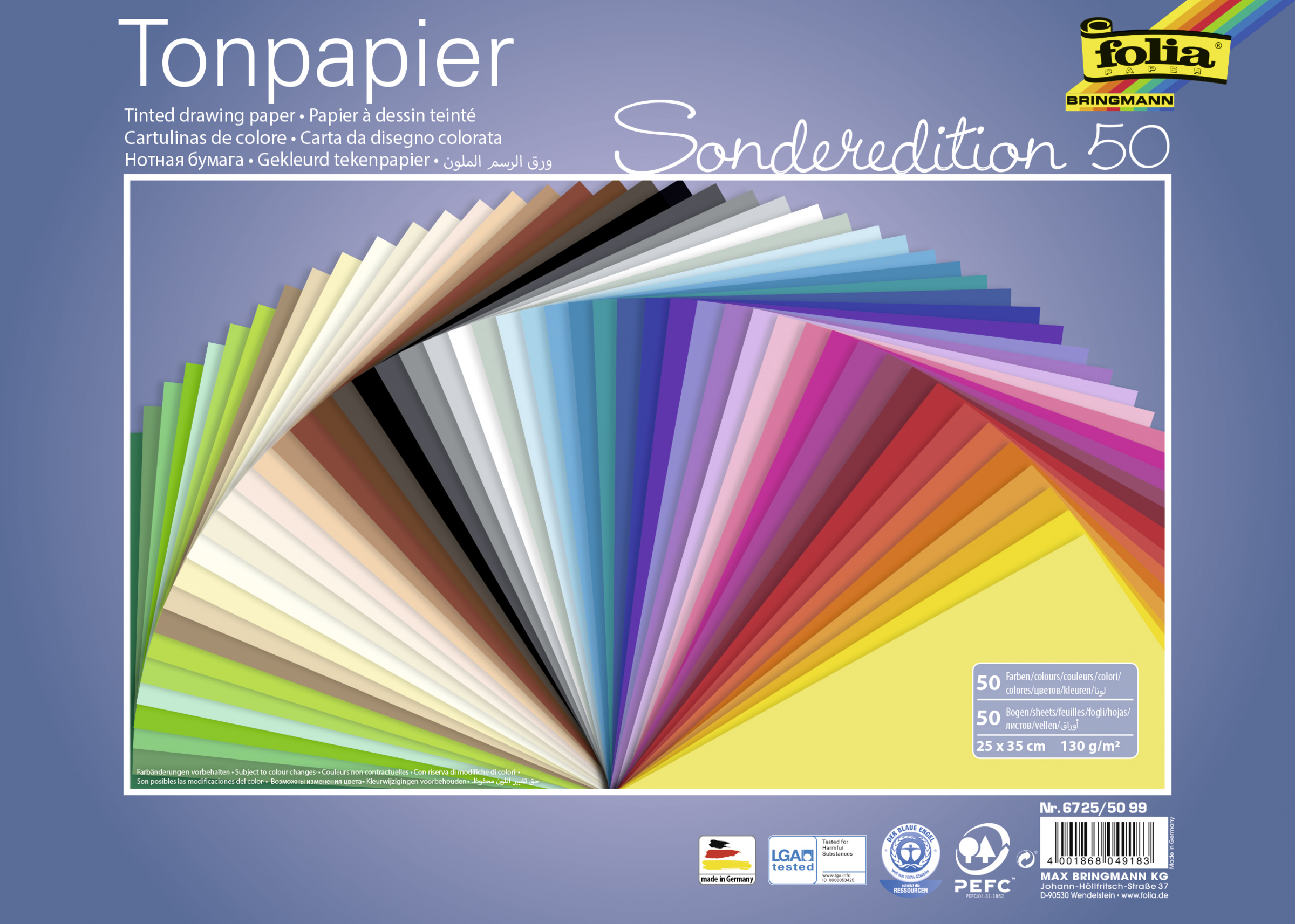 folia Tonpapier Sonderedition 50