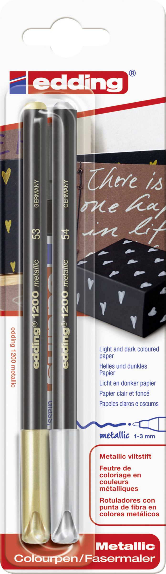 Edding Metallic Marker gold/silber e-1200/2