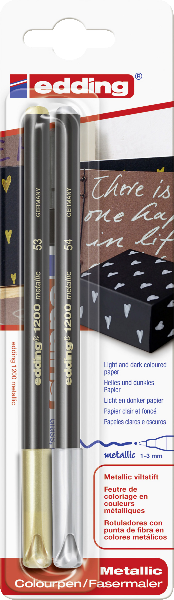 Edding Metallic Marker gold/silber e-1200/2