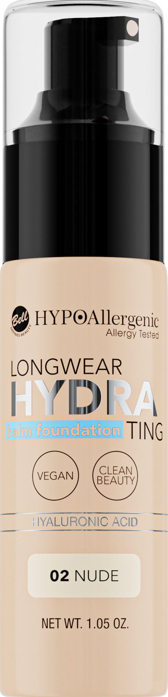 HYPOAllergenic Longwear Hydrating Balm Foundation 02 Nude