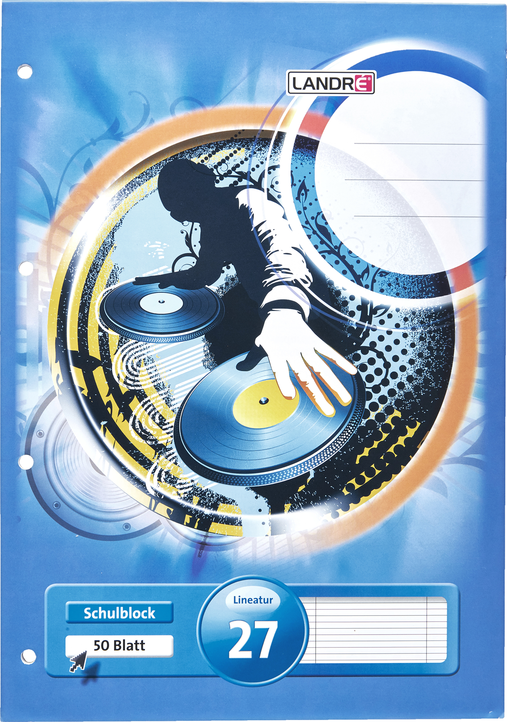 LANDRÉ Schulblock DIN A4