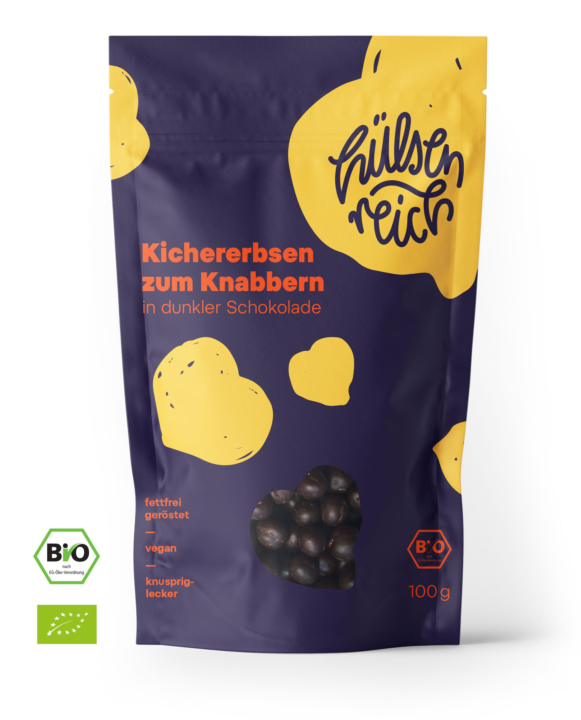 Hülsenreich Bio Kichererbsen zum Knabbern in dunkler Schokolade online ...