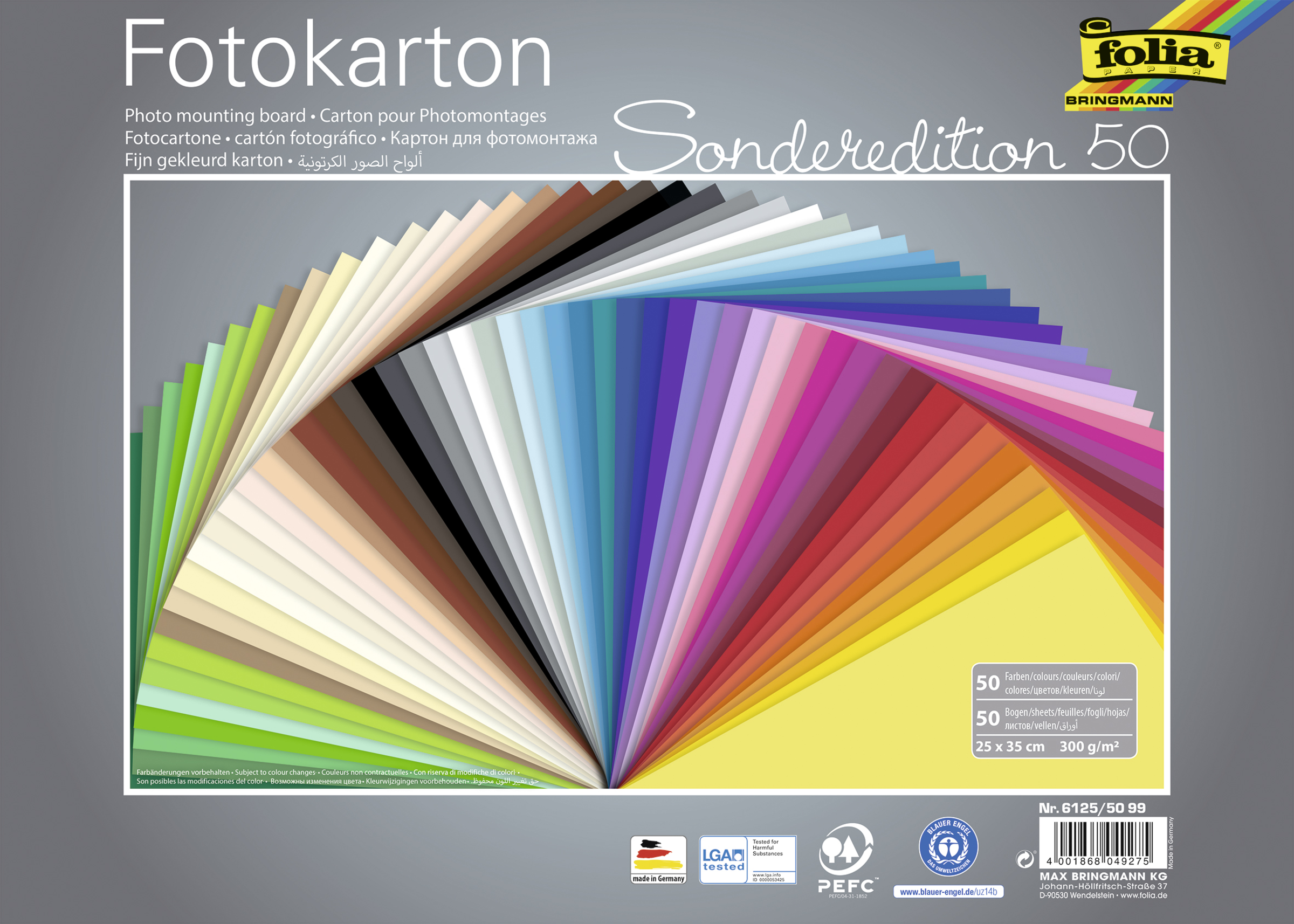folia Fotokarton 50 Blatt