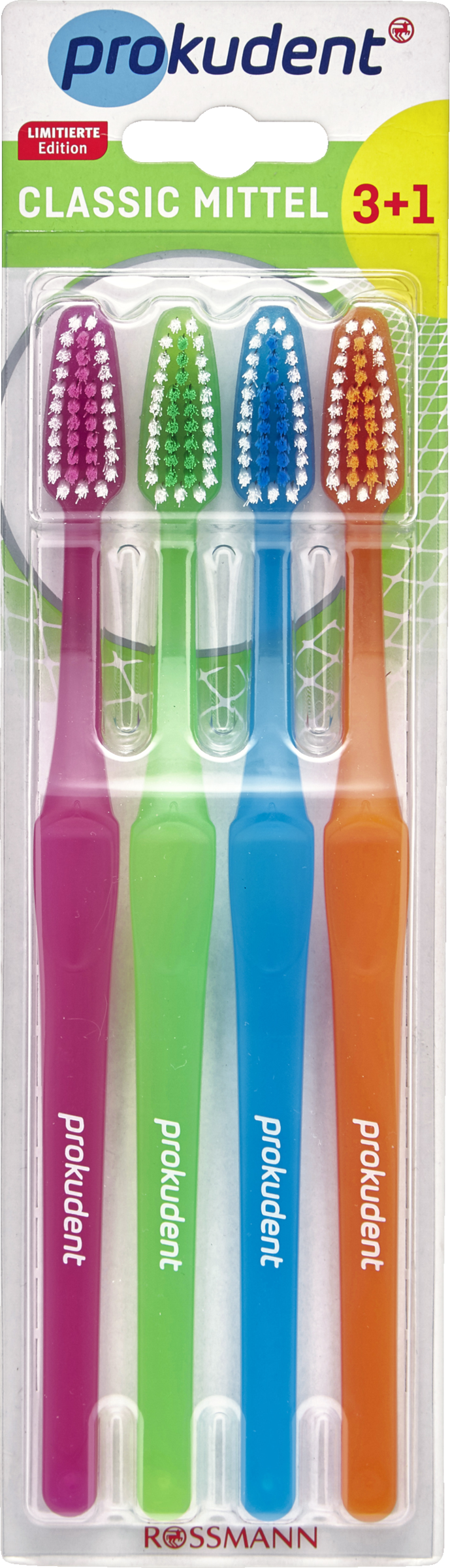 Classic Zahnbürste Mittel 3+1
