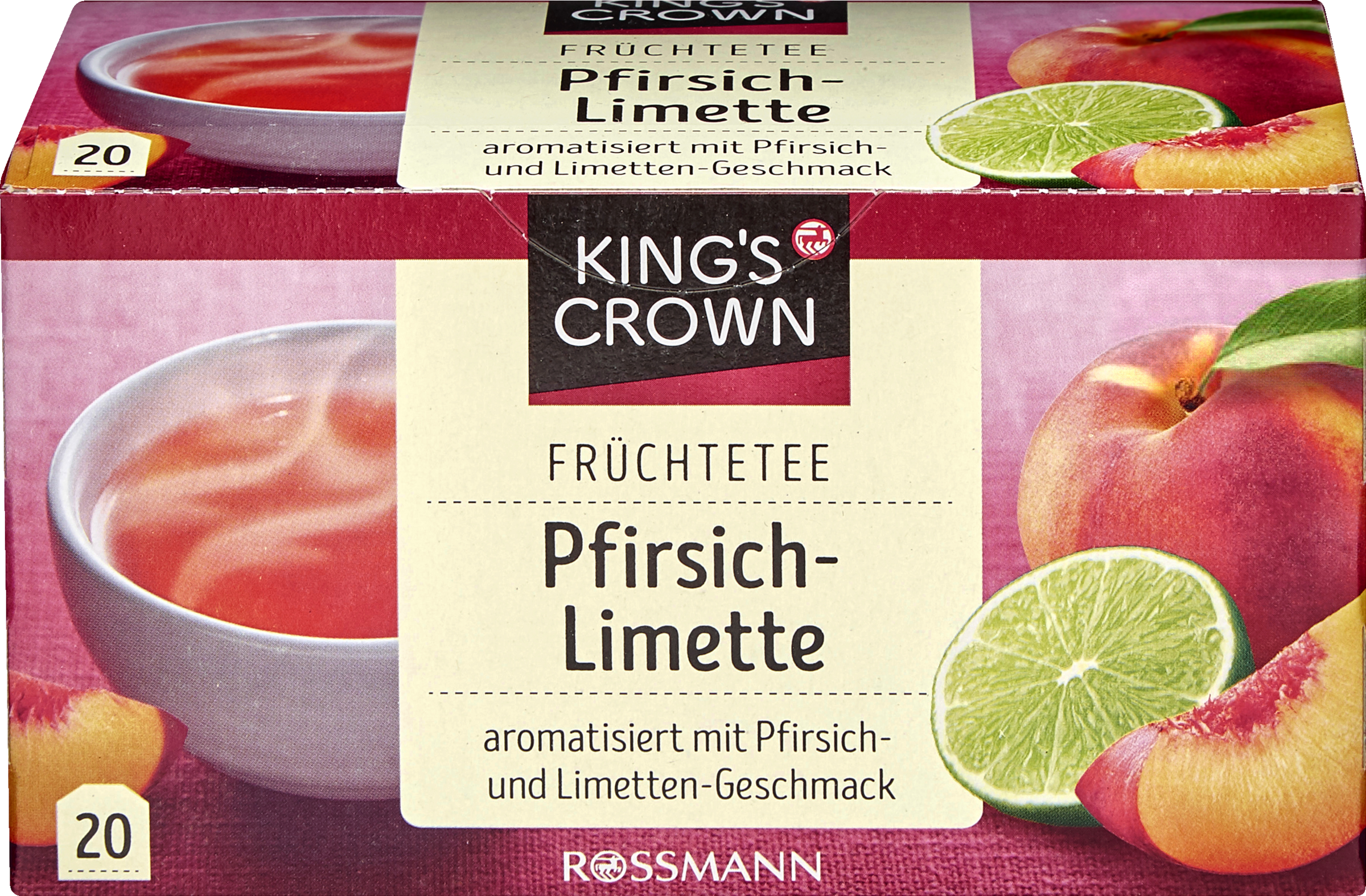 KING'S CROWN Früchtetee Pfirsich-Limette