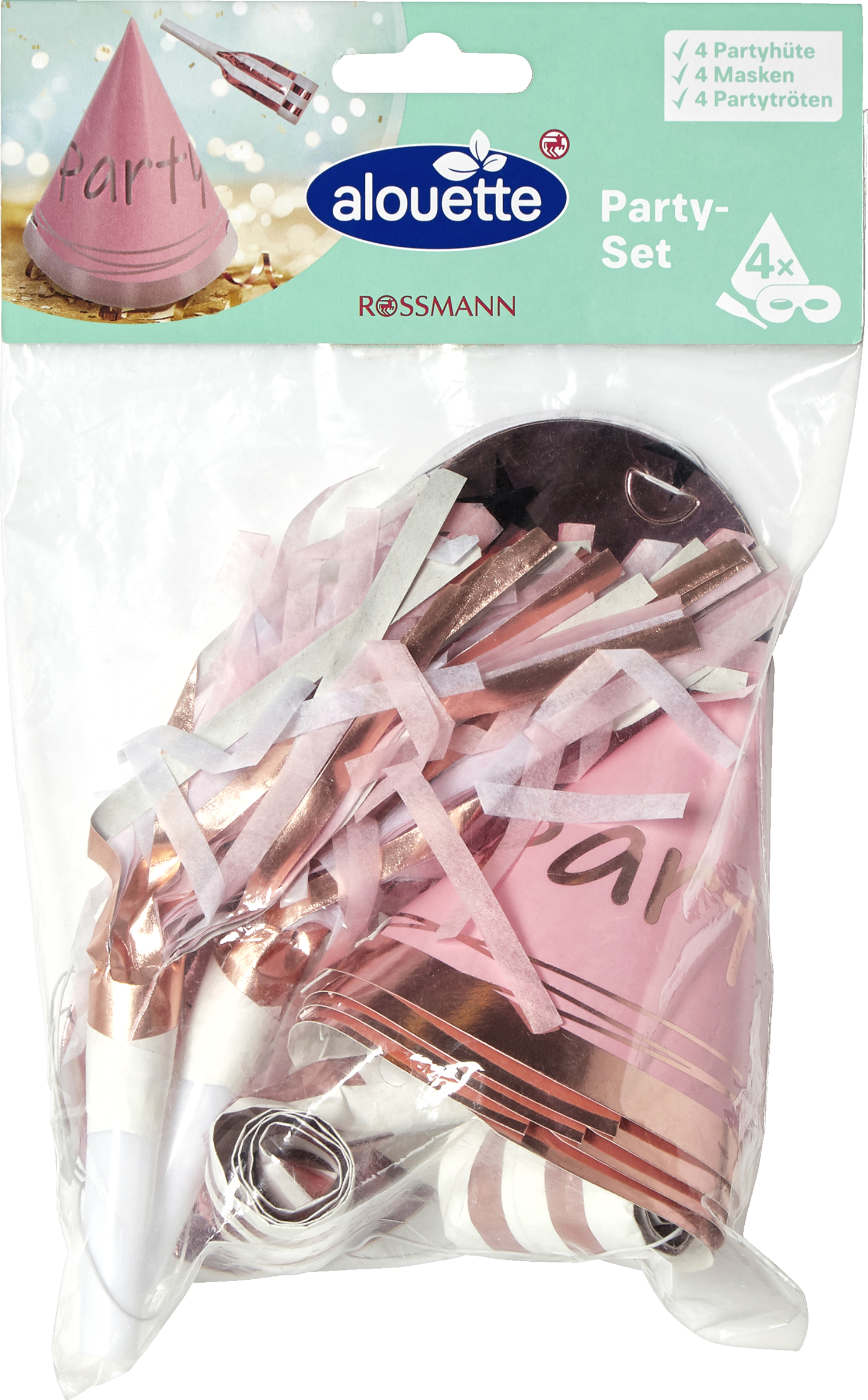 alouette Kegelförmige Partyhüte für verschiedene Feierlichkeiten, Lufttröten die sich beim pusten verlängern