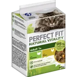 Katze Natural Vitality Adult 1+ mit Truthahn & mit Huhn Multipack