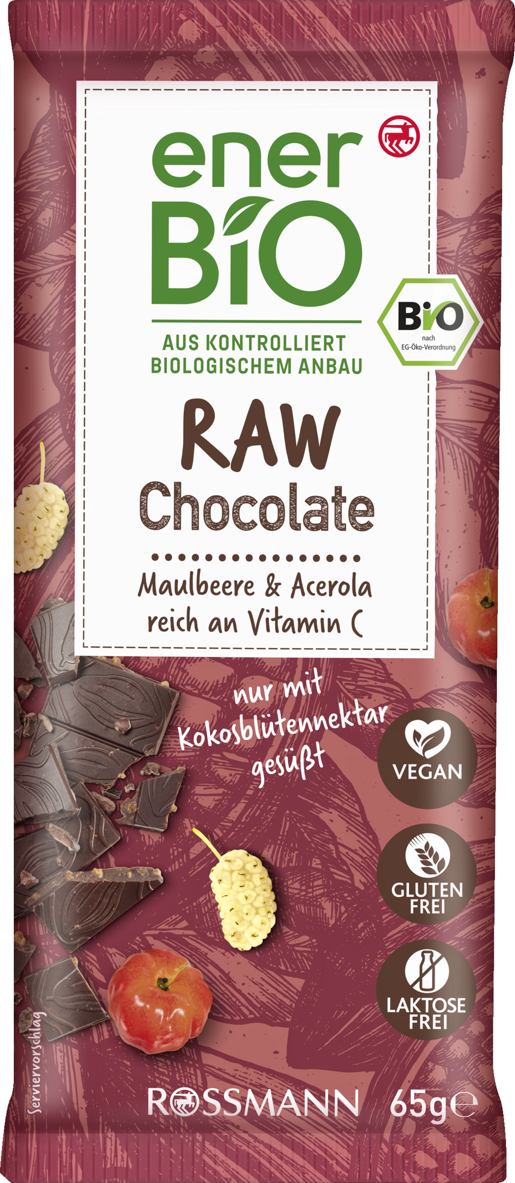 enerBiO RAW Chocolate Maulbeere & Acerola