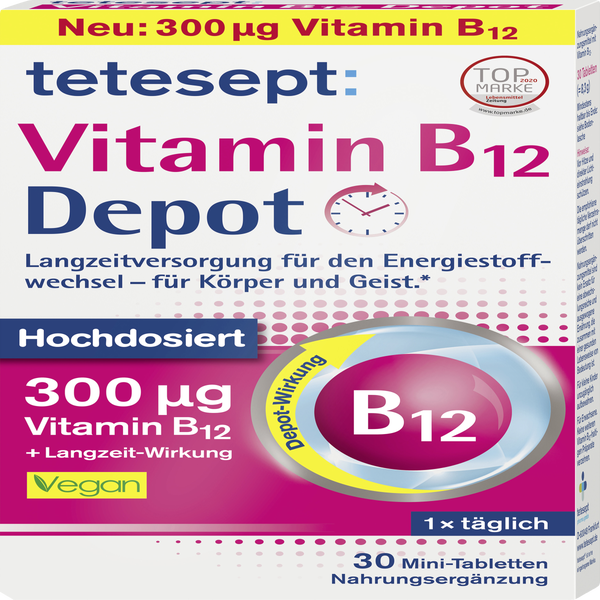 Tetesept Vitamin B12 Depot Hochdosiert Tabletten Online Kaufen Rossmann De