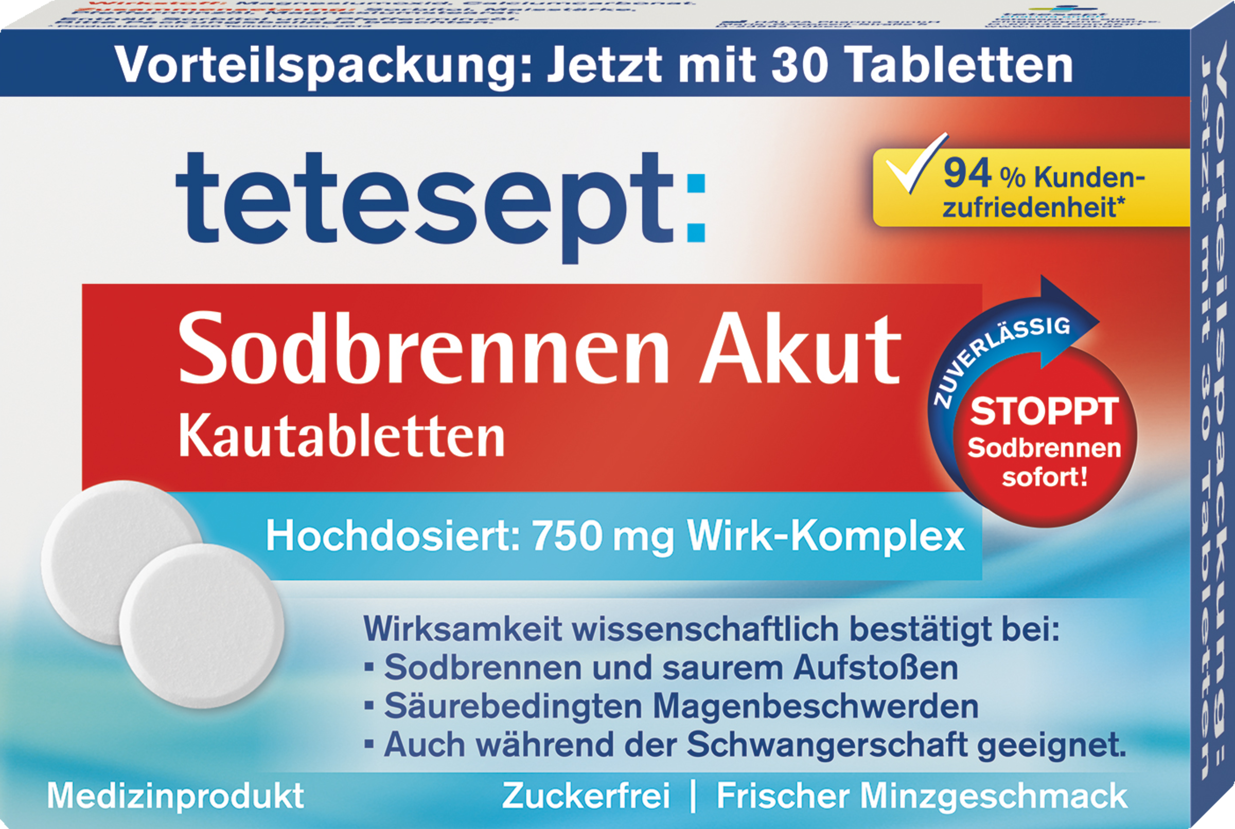tetesept Sodbrennen Akut Kautabletten