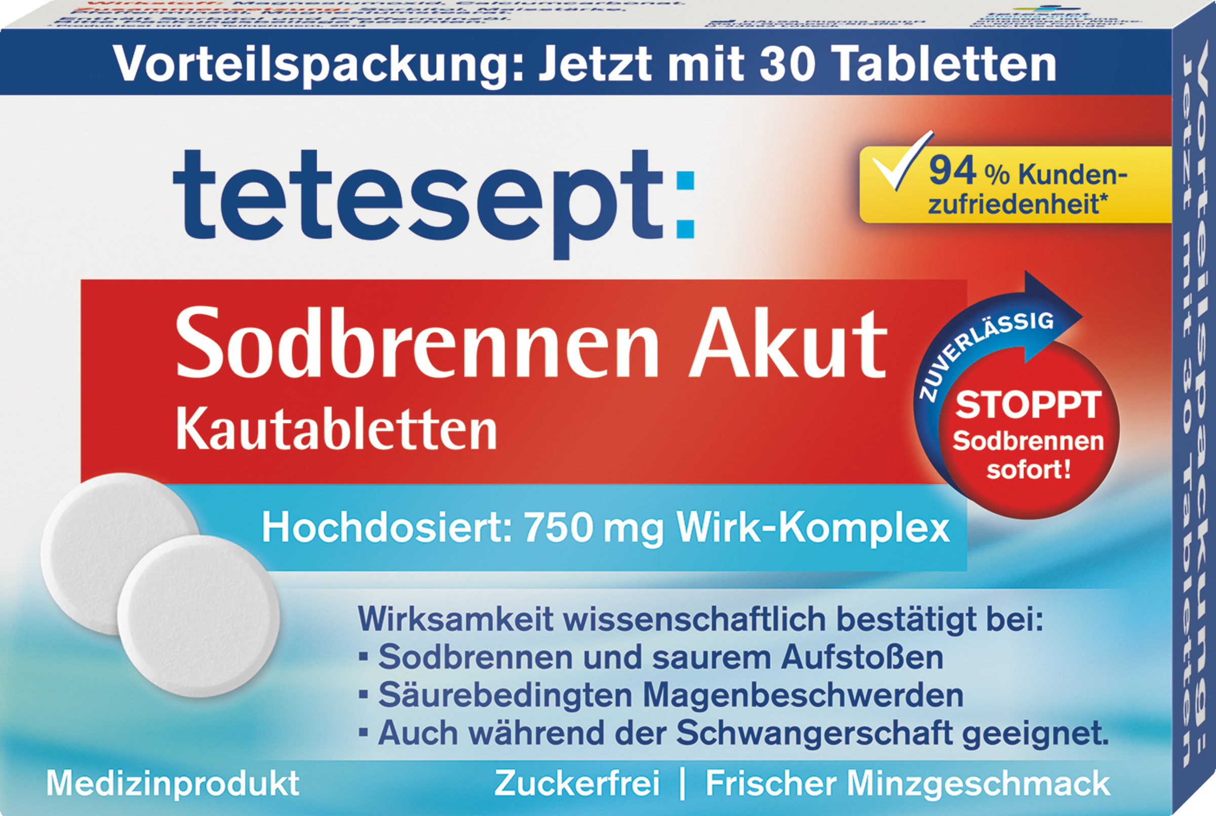 أقراص مضغ لعلاج حرقة المعدة الحادة