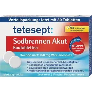 أقراص مضغ لعلاج حرقة المعدة الحادة