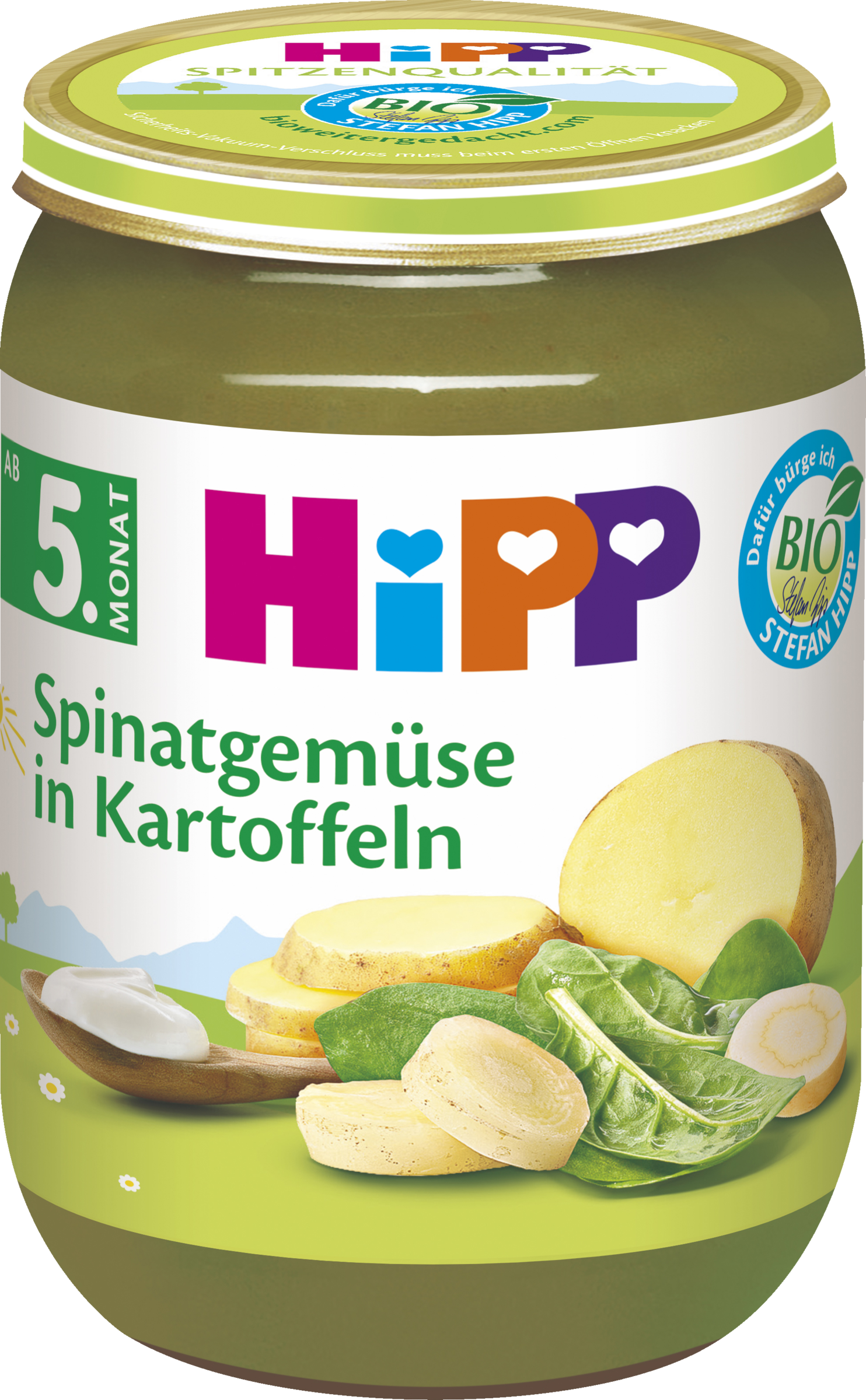 HiPP Bio Spinatgemüse in Kartoffeln ab 5. Monat