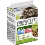 Perfect Fit Katze Natural Vitality Adult 1+ mit Hochseefisch & mit Lachs Multipack