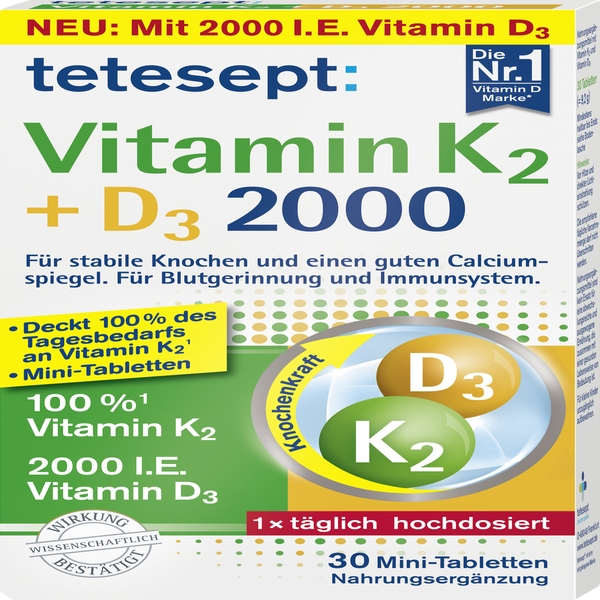 tetesept Vitamin K2 + D3 2000 rossmann.de
