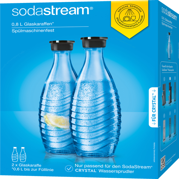 SodaStream Spülmaschinenfeste Glaskaraffe Duopack online kaufen
