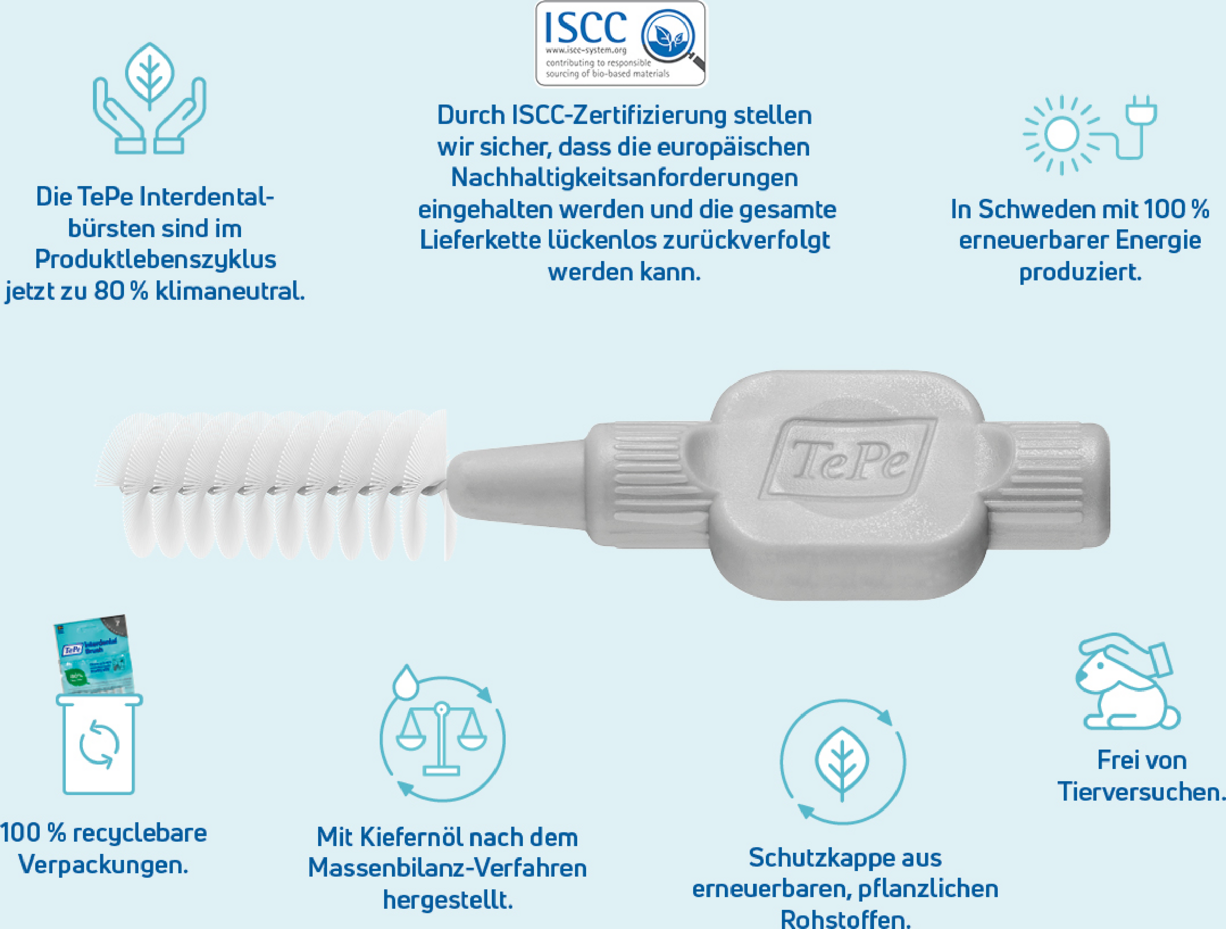 فرش ما بين الأسنان رمادي، ISO 7، 1.3 ملم، 8 قطع 4