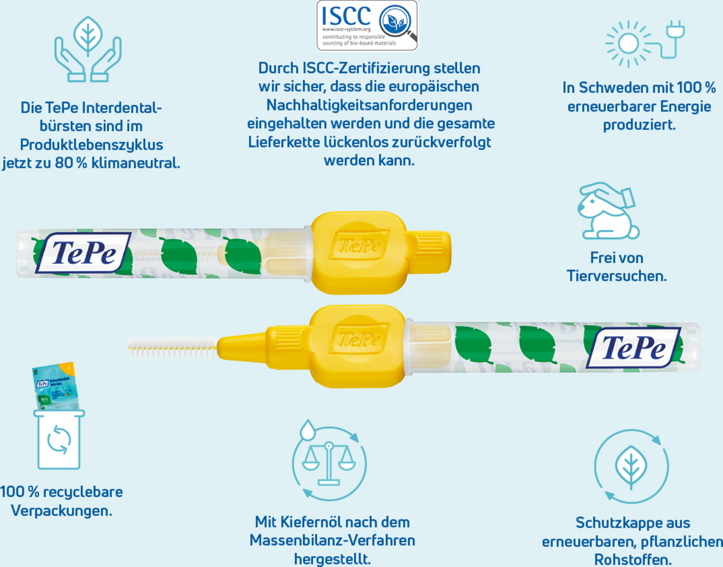 فرشاة ما بين الأسنان صفراء، ISO 4، 0.7 مم، 8 قطع 6