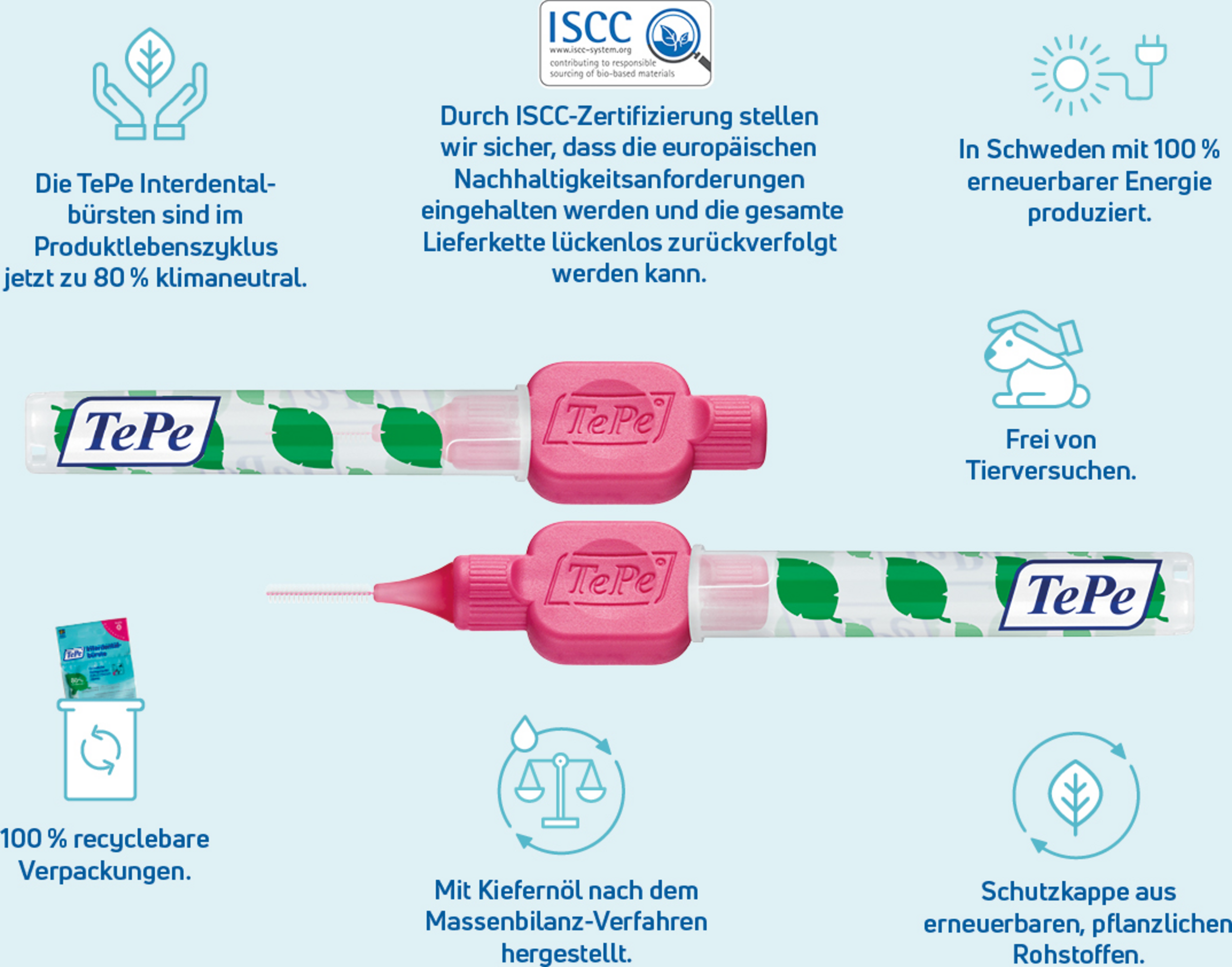 فرش أسنان بين الأسنان وردي، ISO 0، 0.4 مم، 8 قطع 5