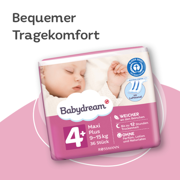 Babydream Windeln Maxi Plus Grosse 4 9 15 Kg Online Kaufen Rossmann De