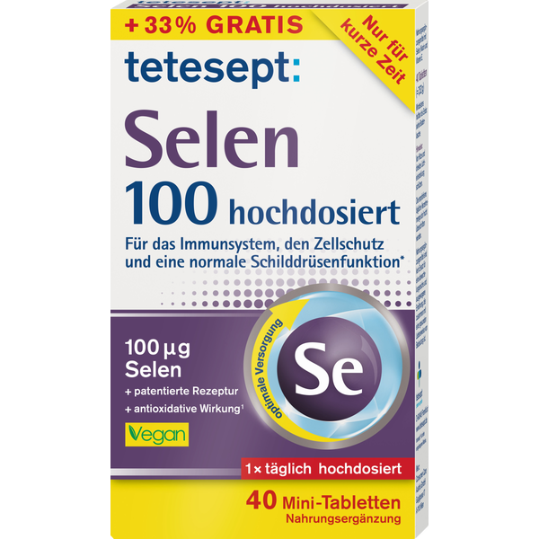 Selen 100 hochdosiert Mini-Tabletten