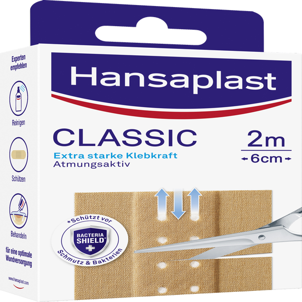 Hansaplast Classic Pflaster 2m rossmann.de