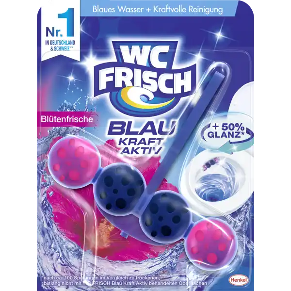 Blau Kraft-Aktiv Duftspüler Blütenfrische