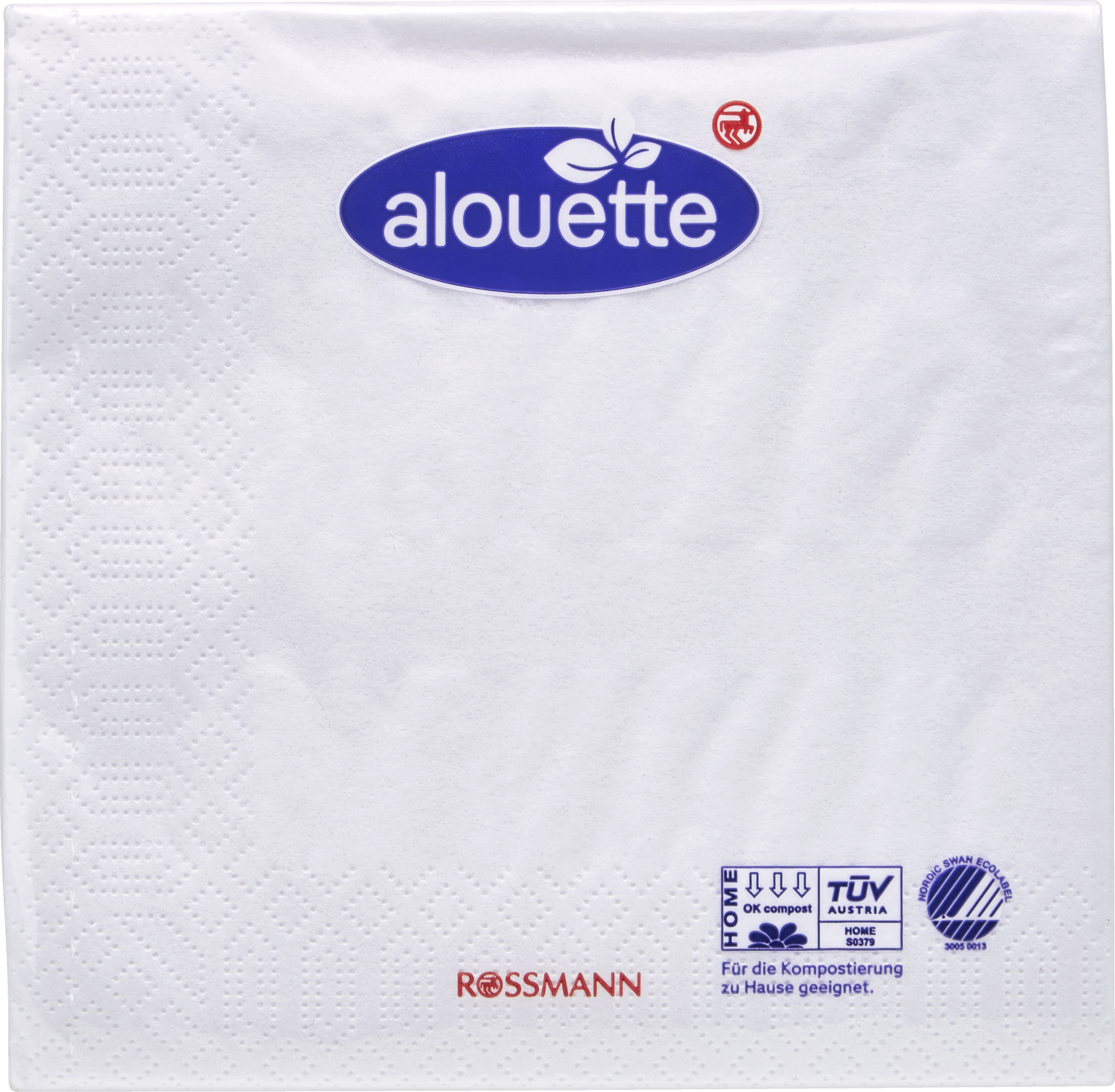 alouette Cocktail-Serviette weiß