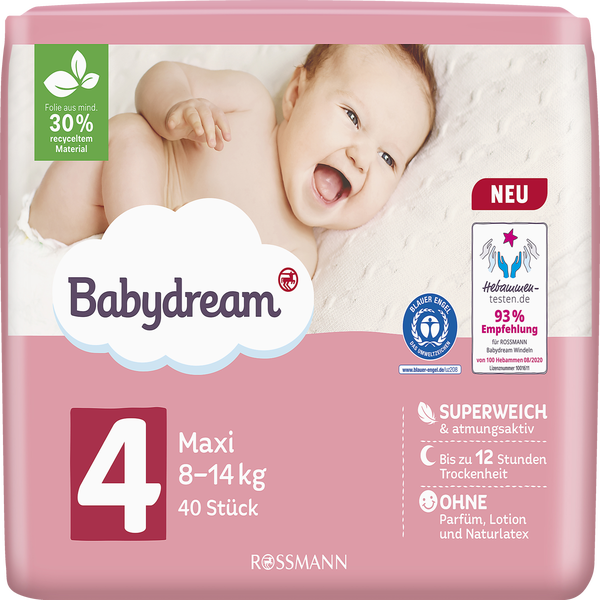 Babydream Windeln Maxi Grosse 4 8 14 Kg Rossmann De