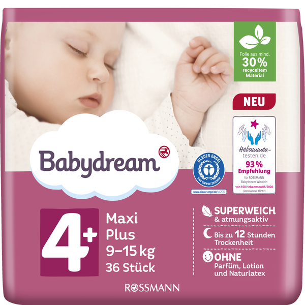Babydream Windeln Maxi Plus Grosse 4 9 15 Kg Online Kaufen Rossmann De