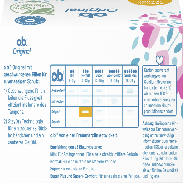 o.b. Original Tampons Normal online kaufen rossmann.de