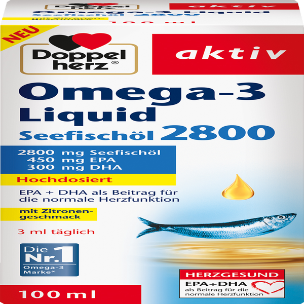 Doppelherz Omega3 Liquid Seefischöl 2800 rossmann.de