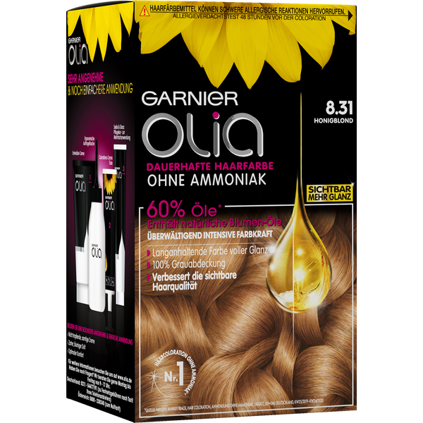 Garnier Olia Dauerhafte Haarfarbe 8.31 Honigblond online kaufen ...