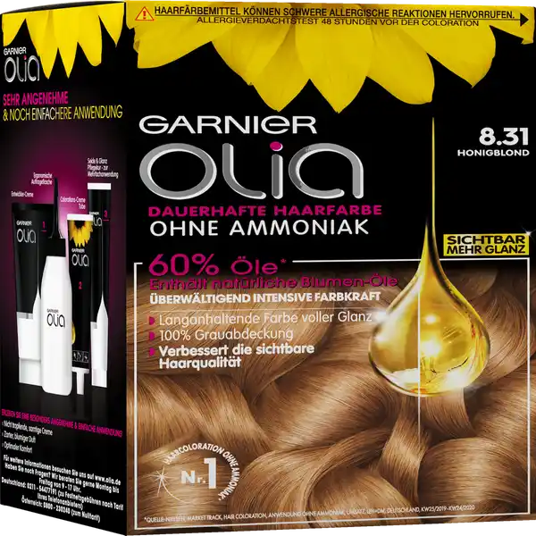 Garnier dauerhafte Haarfarbe online Honigblond 8.31 kaufen Olia