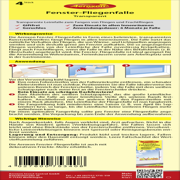 aeroxon fenster fliegenfalle online kaufen rossmann de