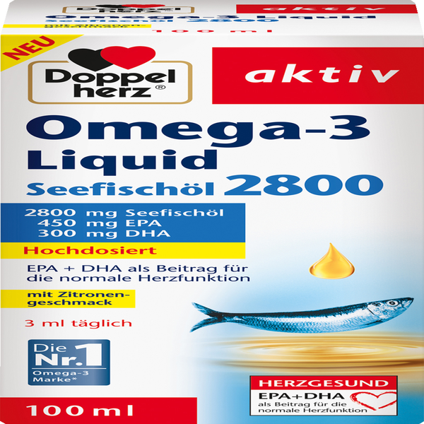Doppelherz Omega3 Liquid Seefischöl 2800 rossmann.de