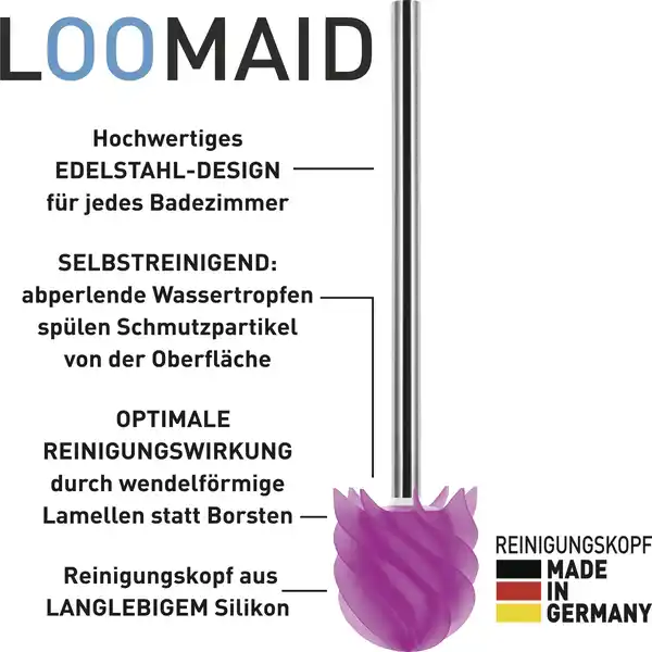 LOOMAID Silikon-WC-Bürste kaufen pink LOOMAID online