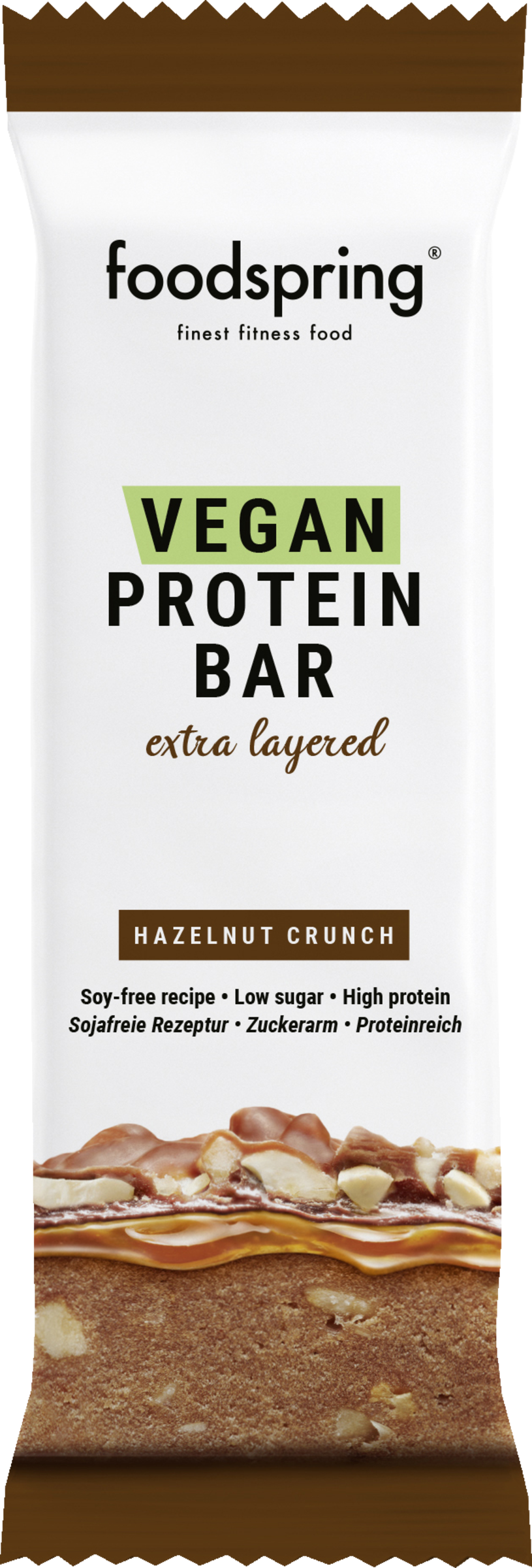 foodspring Vegan Protein Bar Extra Layered Hazelnut Crunch online