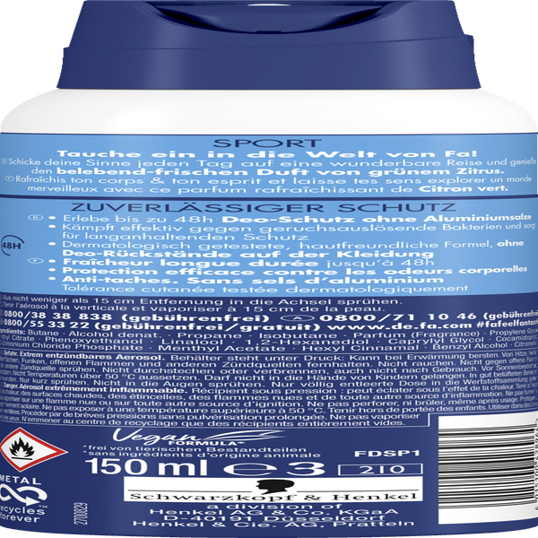 Fa Deodorant Spray Sport 150ml online kaufen rossmann.de