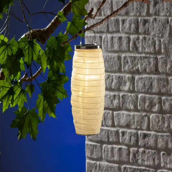 IDEENWELT LEDSolarLampion weiß groß rossmann.de