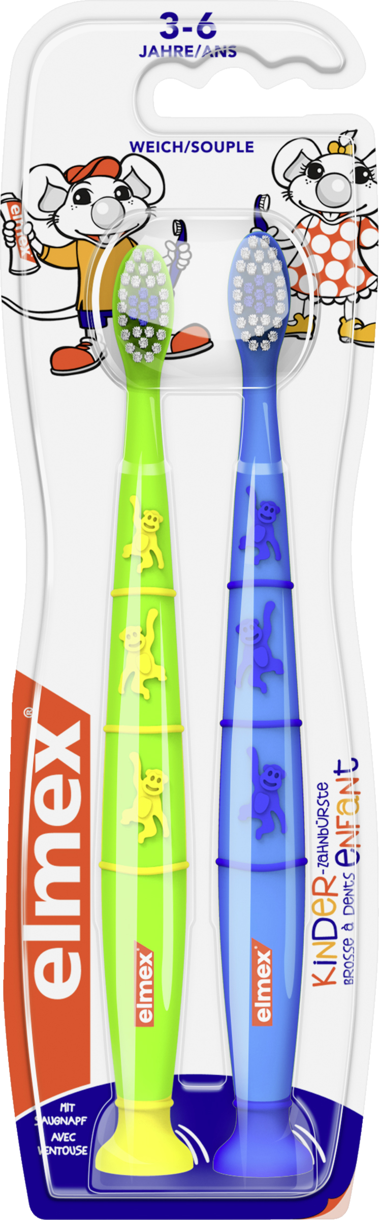 Kinderzahnbürste weich Doppelpack