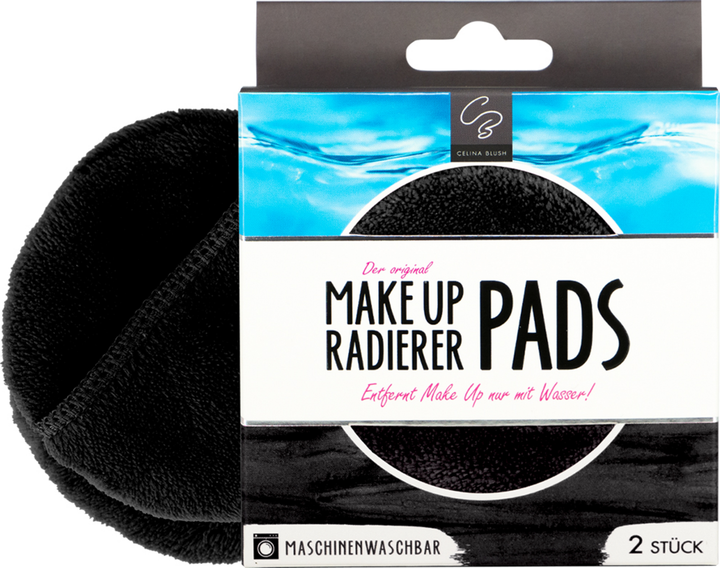 Celina Blush 2er Set Der Original MakeUp Radierer Pads schwarz