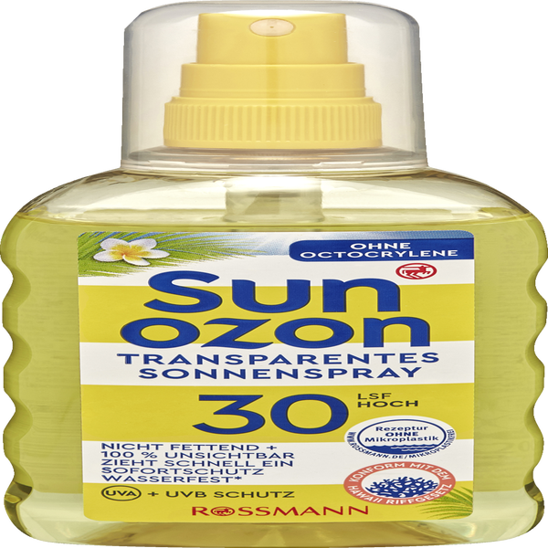 sunozon transparentes sonnenspray lsf 30 online kaufen rossmann de