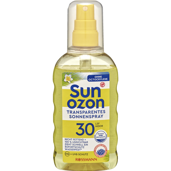 sunozon transparentes sonnenspray lsf 30 online kaufen rossmann de