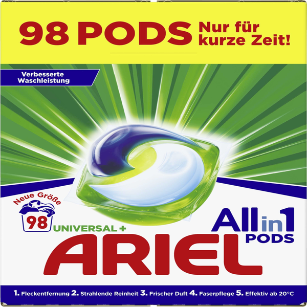 Ariel All-in-1 Universal  Vollwaschmittel PODS 98 WL online kaufen ...