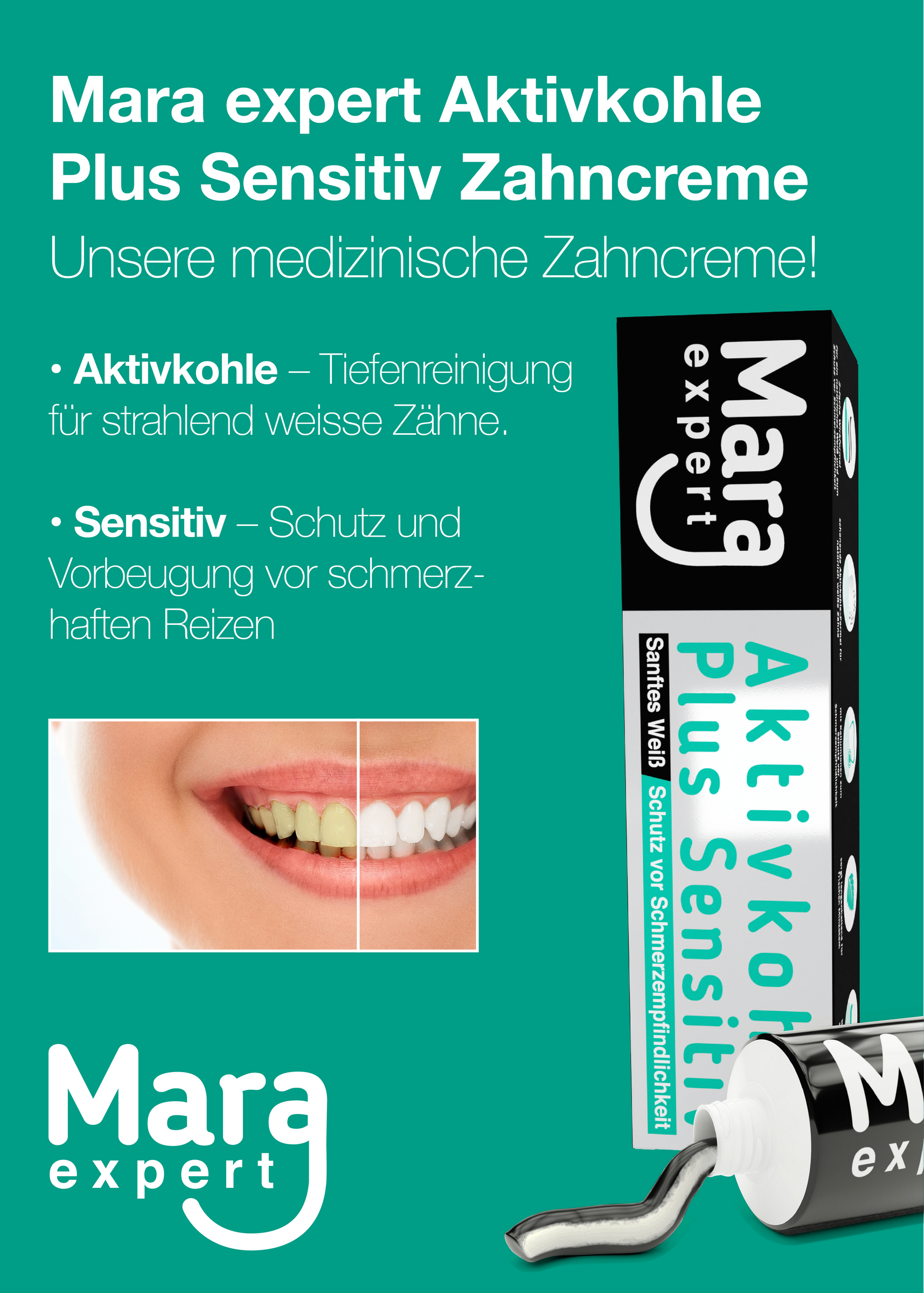 معجون أسنان بالفحم النشط بلس سينسيتف 4