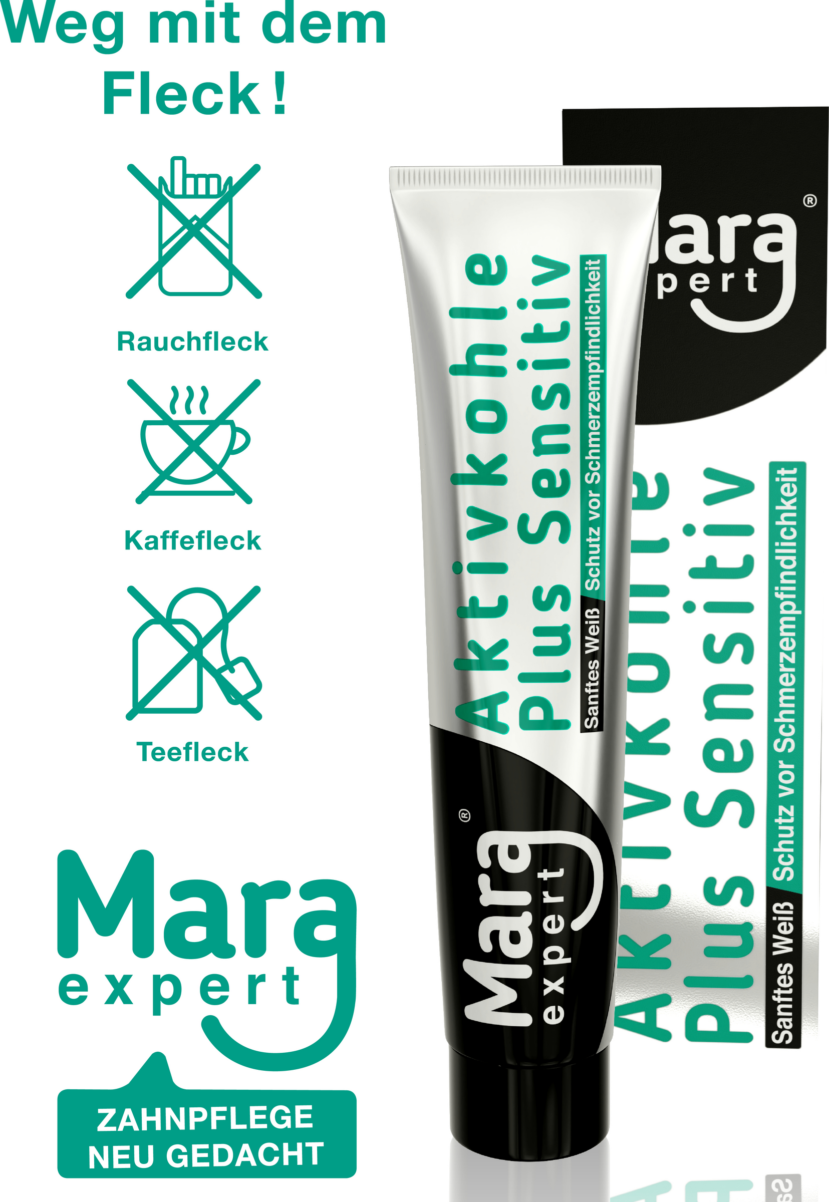 معجون أسنان بالفحم النشط بلس سينسيتف 6