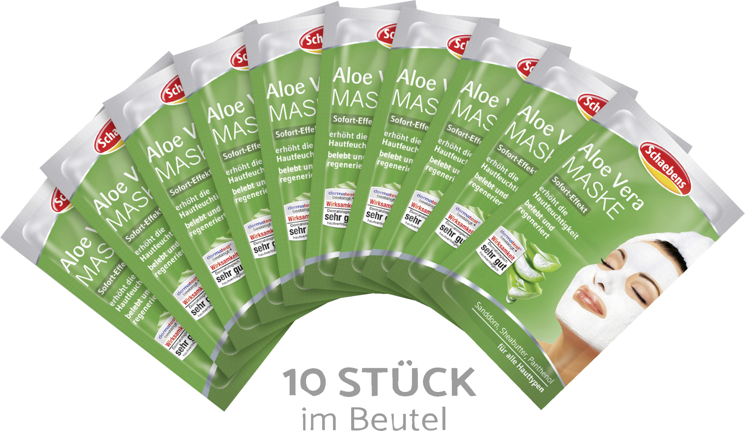Schaebens Aloe Vera Maske 10er Beutel
